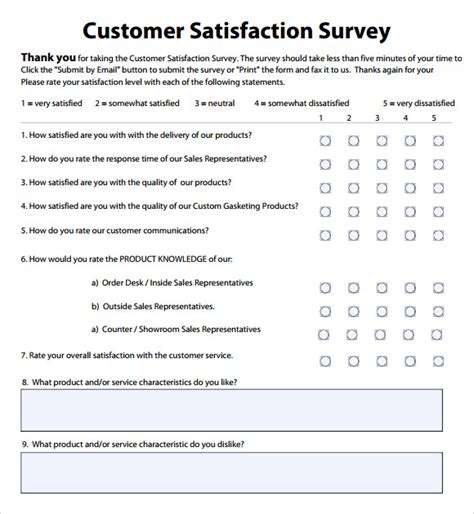 business feedback survey questions.